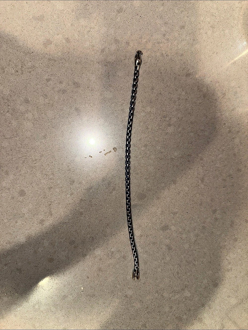 David Yurman Men's Woven Box Chain Bracelet Navy